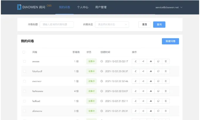 问卷表单系统(图2)